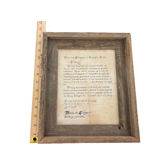 The Hobbit Thorins Invitation Hand Made Framed Picture Bilbo Thorin And Company - Picture 8 of 9